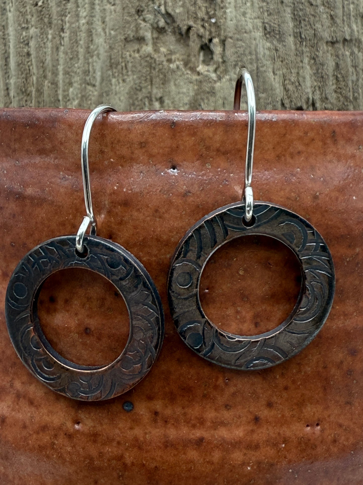 Copper Washer Earrings