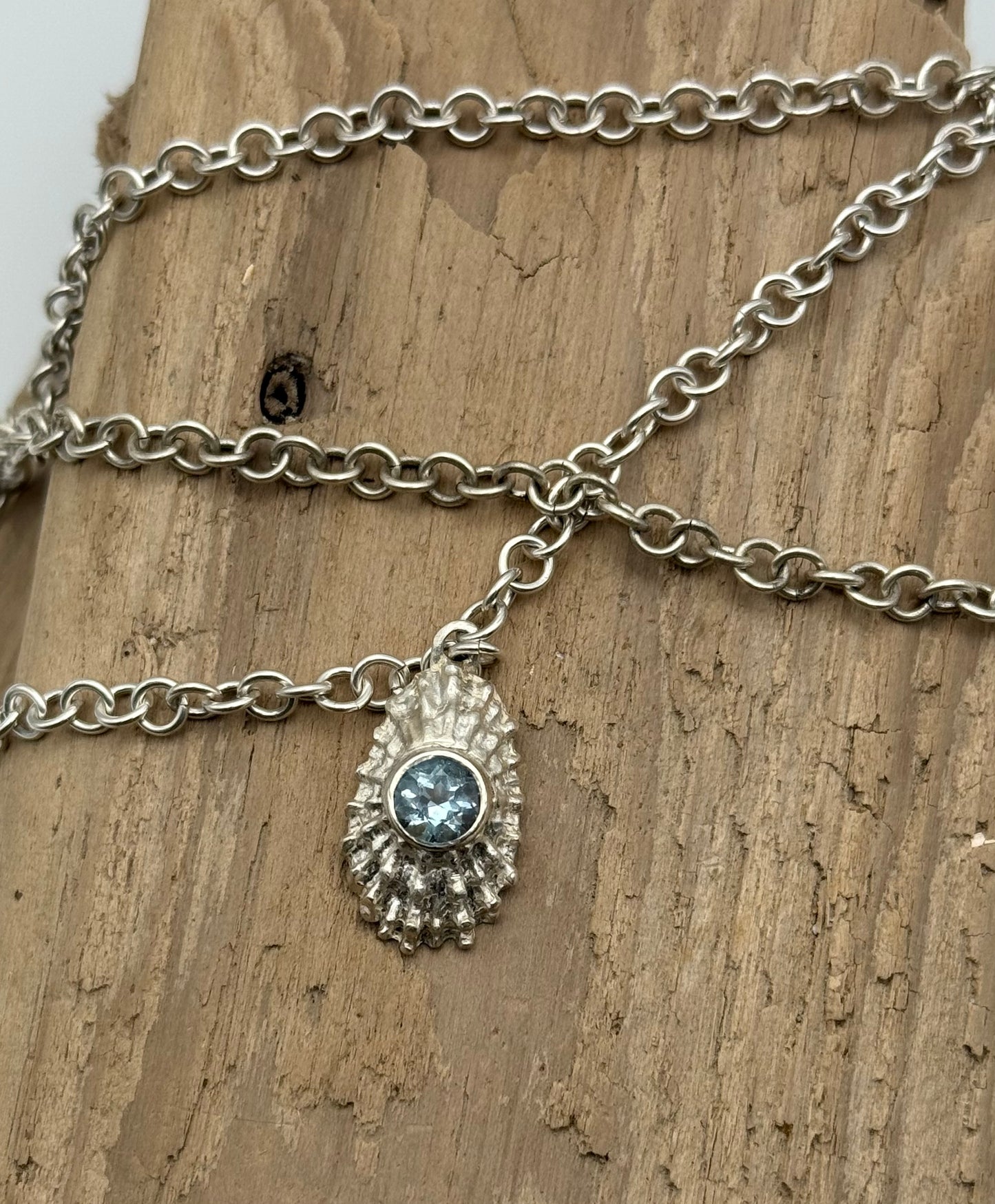 SS Limpit and Topaz Pendant