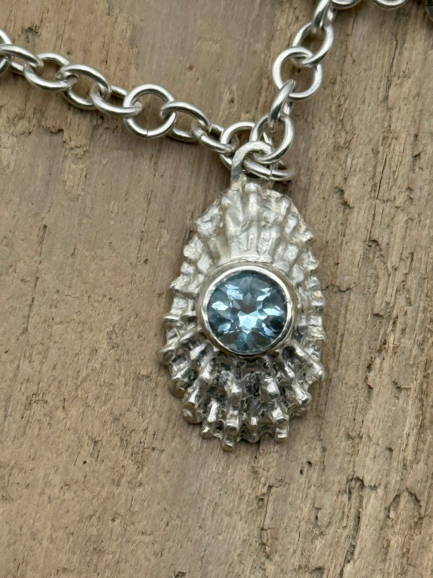 SS Limpit and Topaz Pendant