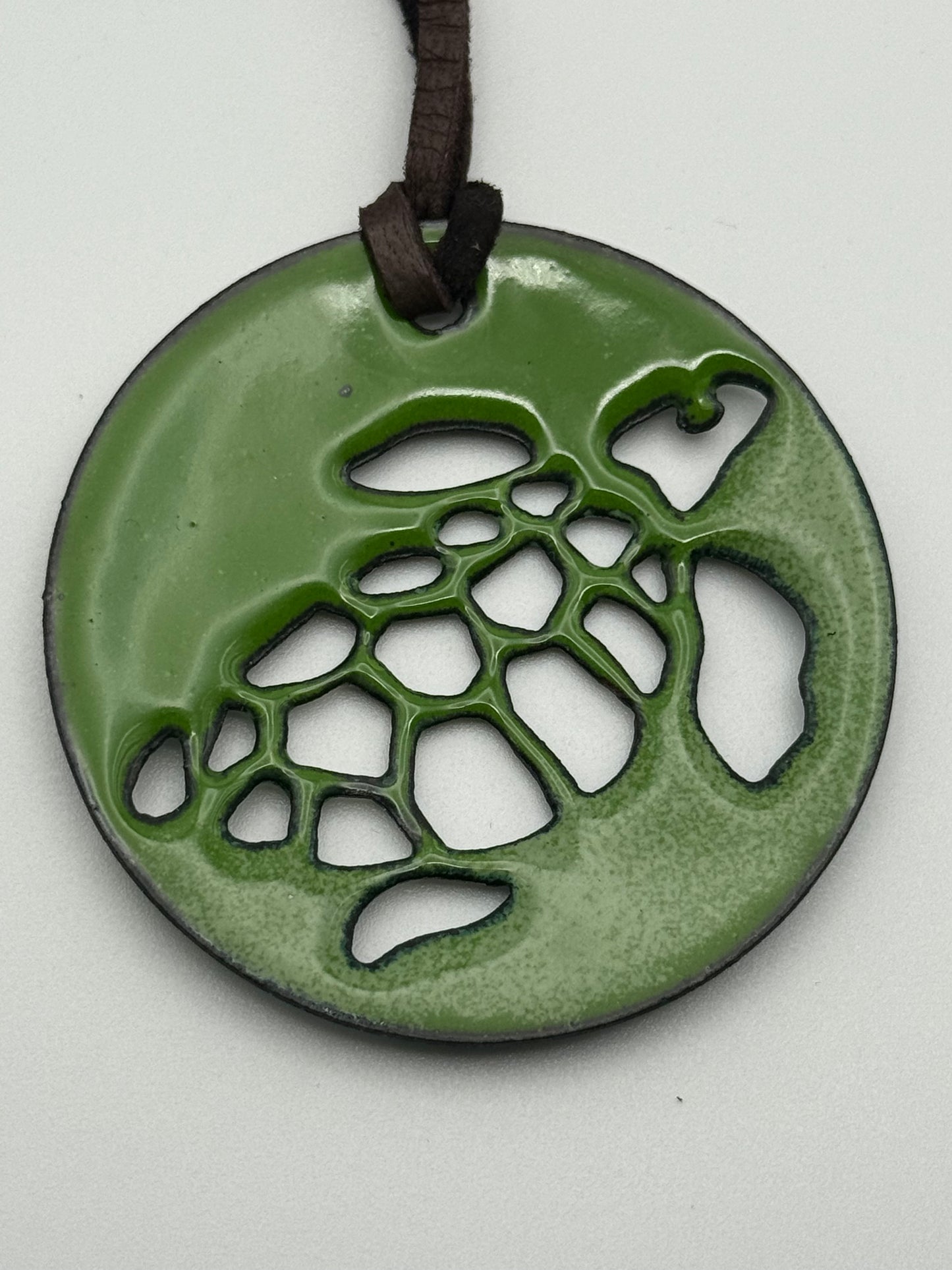 Enameled Turtle Pendant
