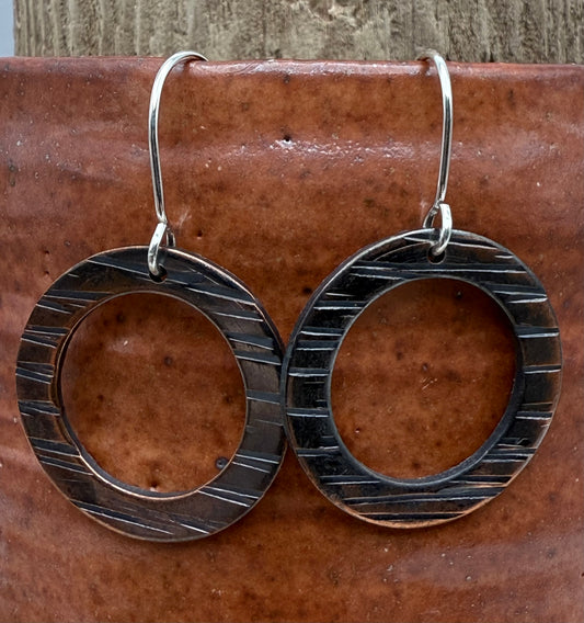 Copper Washer Earrings
