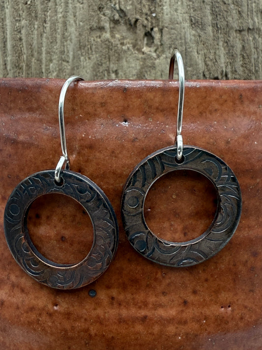 Copper Washer Earrings