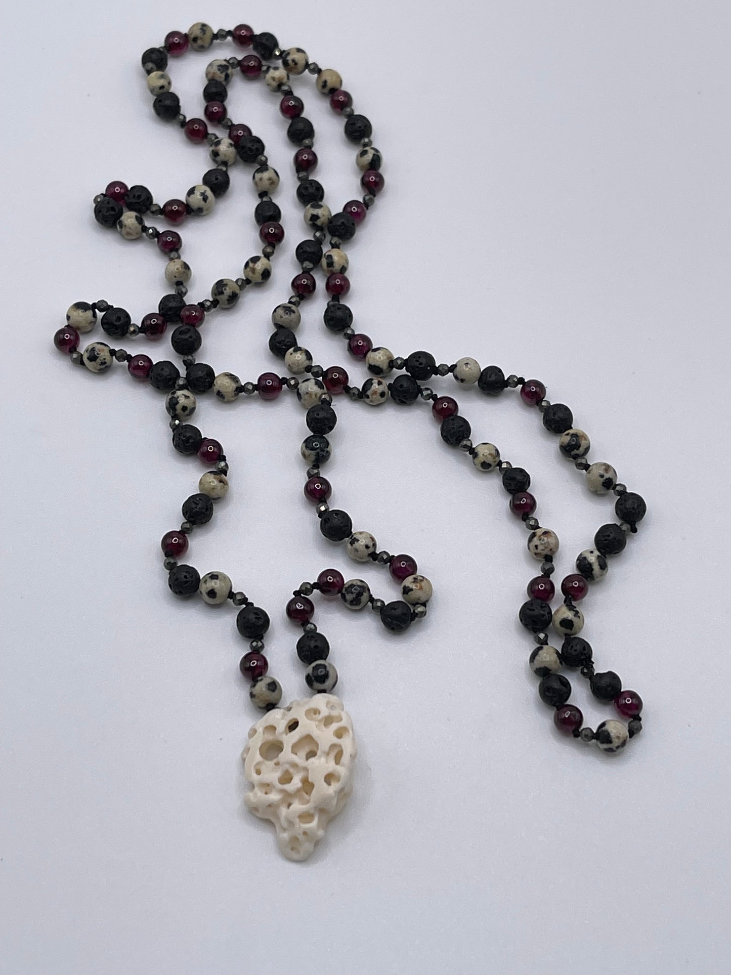Mermaid Necklace Sea Shell and Stone Beads