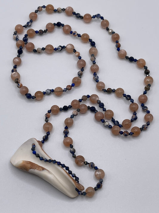 Mermaid Necklace Sea Shell and Beads